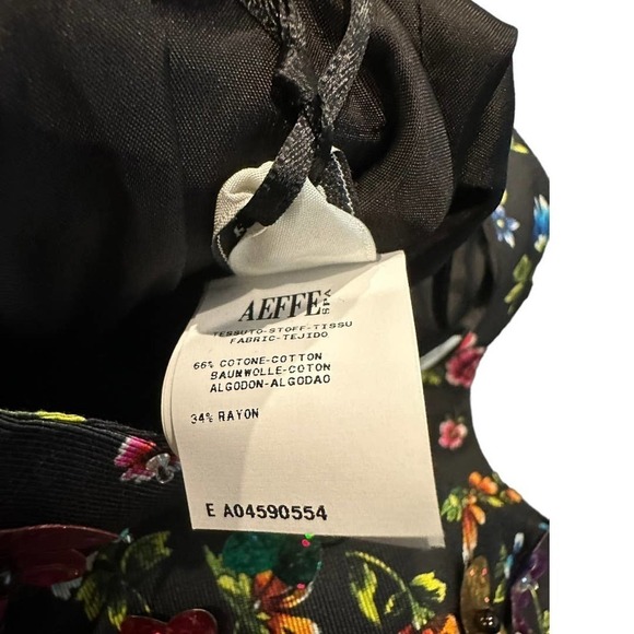 Moschino Couture Rainbow Floral Applique Dress Sz IT 44 US 10 NWT - Picture 9 of 14